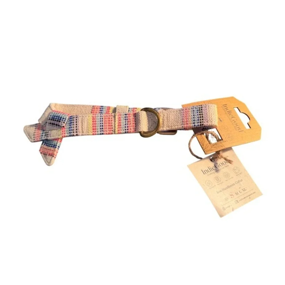 IndieGood Bow Handloom‎ Party Bow tie Collar Small Striped Dog Accessories NWT